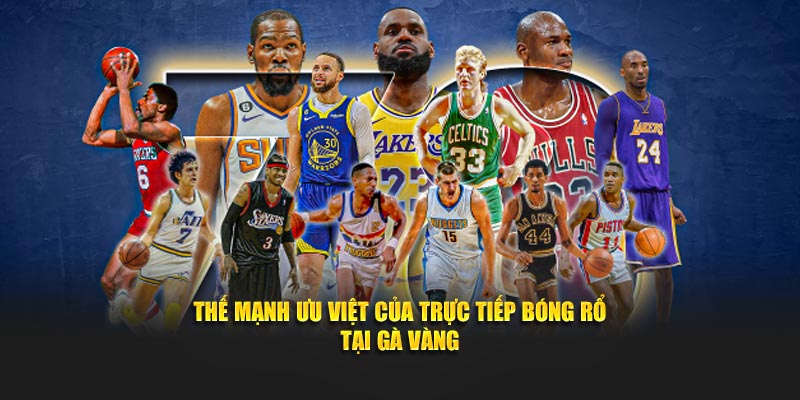 Thế mạnh ưu việt của trực tiếp bóng rổ tại Gà Vàng